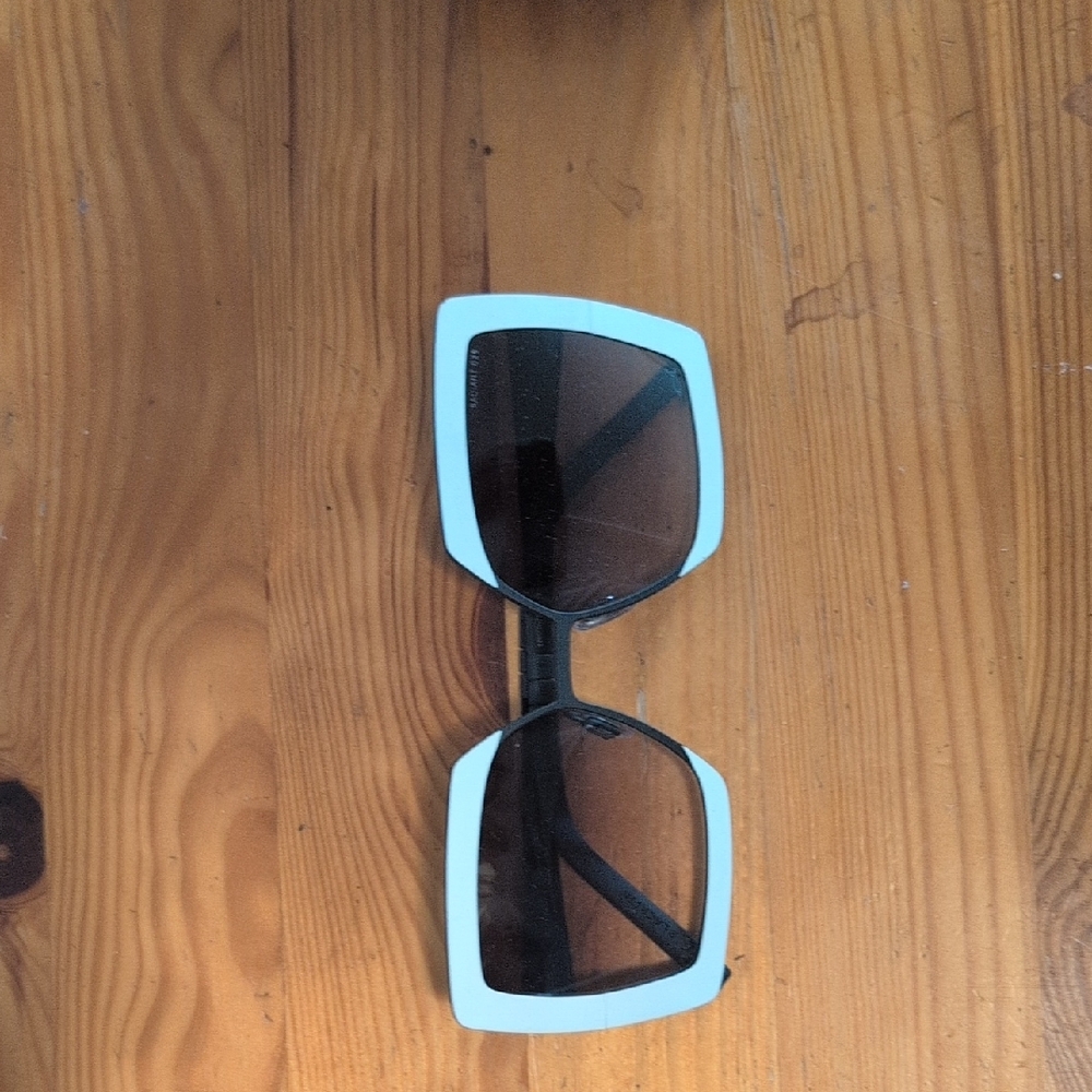 Blackfin Crescent Moon Black and White Sunglasses
